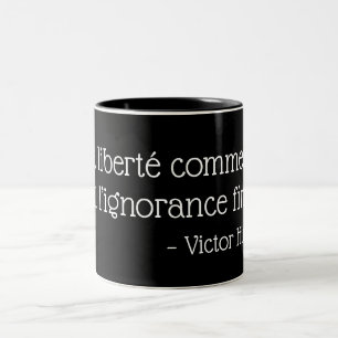 Tasse 2 Couleurs Noir et blanc - Victor Hugo
