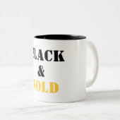 Tasse 2 Couleurs Noir et or (Devant droit)