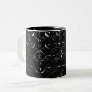 Tasse 2 Couleurs Noir Géométrique Luxe