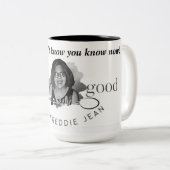 Tasse 2 Couleurs Noir n muqueuse blanche (Devant droit)