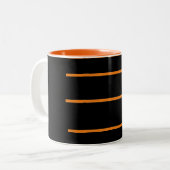 Tasse 2 Couleurs Noir orange (Devant gauche)