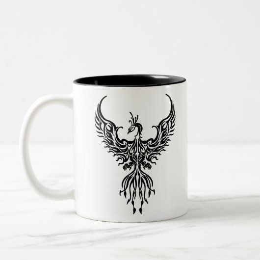 Tasse 2 Couleurs noir phoenix (Gauche)