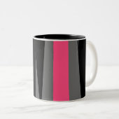 Tasse 2 Couleurs Noir rose et gris (Devant droit)