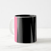 Tasse 2 Couleurs Noir rose et gris (Devant gauche)