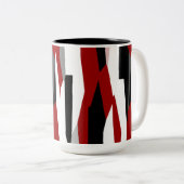 Tasse 2 Couleurs Noir rouge et blanc (Devant droit)
