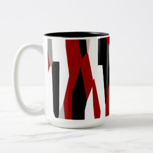 Tasse 2 Couleurs Noir rouge et blanc