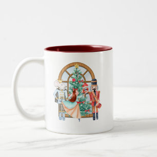 Tasse 2 Couleurs Noisette de Noël Ballerina Mouse King
