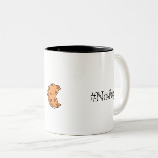 Tasse 2 Couleurs #NoJoy (Devant droit)