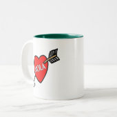 Tasse 2 Couleurs NOLa Coeur (Devant gauche)