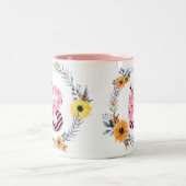 Tasse 2 Couleurs Nom Alphabet "B" (Centre)