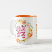 Tasse 2 Couleurs Nom Alphabet "N" (Devant gauche)