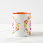 Tasse 2 Couleurs Nom Alphabet "N" (Centre)