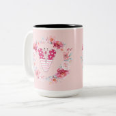 Tasse 2 Couleurs Nom Alphabet V (Devant gauche)
