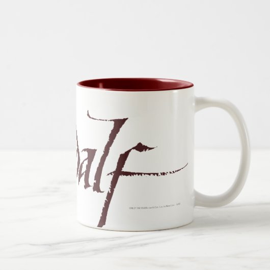 Tasse 2 Couleurs Nom de bande solide (Droit)