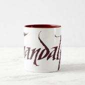 Tasse 2 Couleurs Nom de bande solide (Centre)