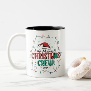 Tasse 2 Couleurs Nom de correspondance du groupe d'équipes de Noël 