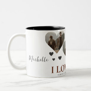 Tasse 2 Couleurs Nom de couple de la Saint-Valentin Elegant Love 3