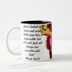Tasse 2 Couleurs nom de jésus