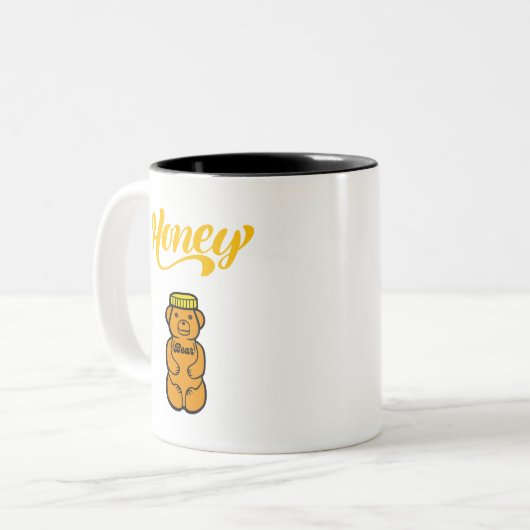 Tasse 2 Couleurs Nom de l'animal de miel (Devant gauche)