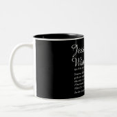 Tasse 2 Couleurs Nom Définition Écriture Élégante Moderne (Gauche)
