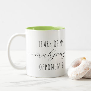 Tasse 2 Couleurs Nom d'équipe drôle de Mahjong Cadeau du Club Mahj