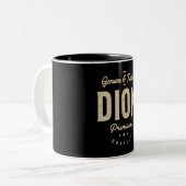 Tasse 2 Couleurs Nom des hommes Dion Genuine et Trusted (Devant gauche)