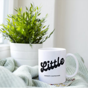 Tasse 2 Couleurs Nom du chapitre de grande et petite sororité perso