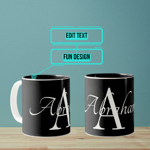 Tasse 2 Couleurs Nom et initialisation