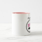 Tasse 2 Couleurs Nom fait sur commande V02EN du meilleur cercle (Centre)