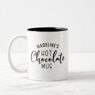 Tasse 2 Couleurs Nom Hot Chocolat Script