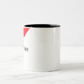 Tasse 2 Couleurs Nom/Lèvres Mug-Custom (Centre)