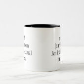 Tasse 2 Couleurs Nom nerd Un badass intellectuel. Devis amusant (Centre)