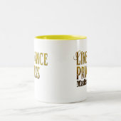 Tasse 2 Couleurs Nom or princesse de danse de ligne (Centre)