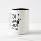 Tasse 2 Couleurs Nom Orthodontiste Funny personnalisé (Devant gauche)