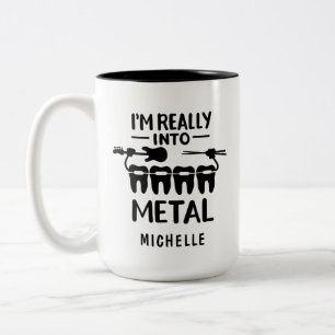 Tasse 2 Couleurs Nom Orthodontiste Funny personnalisé