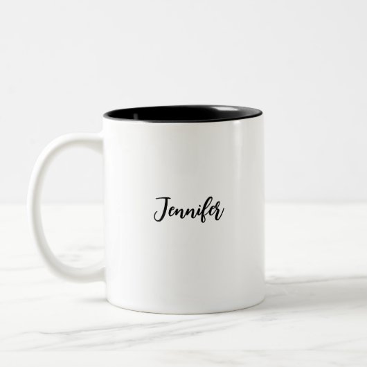 Tasse 2 Couleurs Nom personnalisé (Gauche)