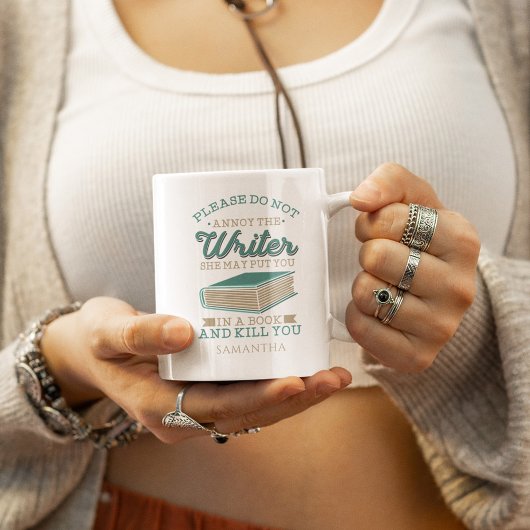 Tasse 2 Couleurs Nom personnalisé Auteur ne dérange pas l'écrivain