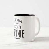 Tasse 2 Couleurs Nom personnalisé Bonnie (Devant droit)