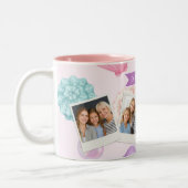 Tasse 2 Couleurs Nom personnalisé côtier coquillage pastel personna (Gauche)