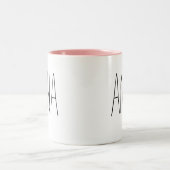 Tasse 2 Couleurs Nom personnalisé de la Saint-Galentin (Centre)