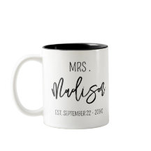 Nom personnalisé de Mme Date de mariage Mariage pe