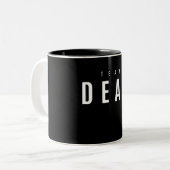 Tasse 2 Couleurs Nom personnalisé du doyen d'équipe (Devant gauche)