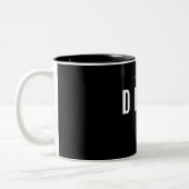 Tasse 2 Couleurs Nom personnalisé du doyen d'équipe (Gauche)