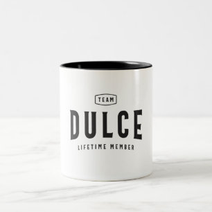 Tasse 2 Couleurs Nom personnalisé du membre à vie de l'équipe Dulce