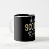 Tasse 2 Couleurs Nom personnalisé du membre à vie de l'équipe Scott (Devant gauche)