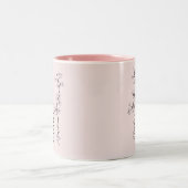 Tasse 2 Couleurs Nom personnalisé Fleur de cerisier de mars Fleur d (Centre)