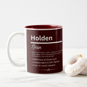 Tasse 2 Couleurs Nom personnalisé Holden