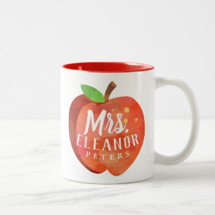 Tasse 2 Couleurs Nom personnalisé par nom fait sur commande d'Appl