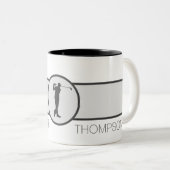 Tasse 2 Couleurs Nom personnalisé personnalisé Golfer (Devant droit)
