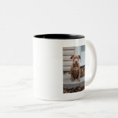 Tasse 2 Couleurs Nom personnalisé Pitbull (Devant droit)